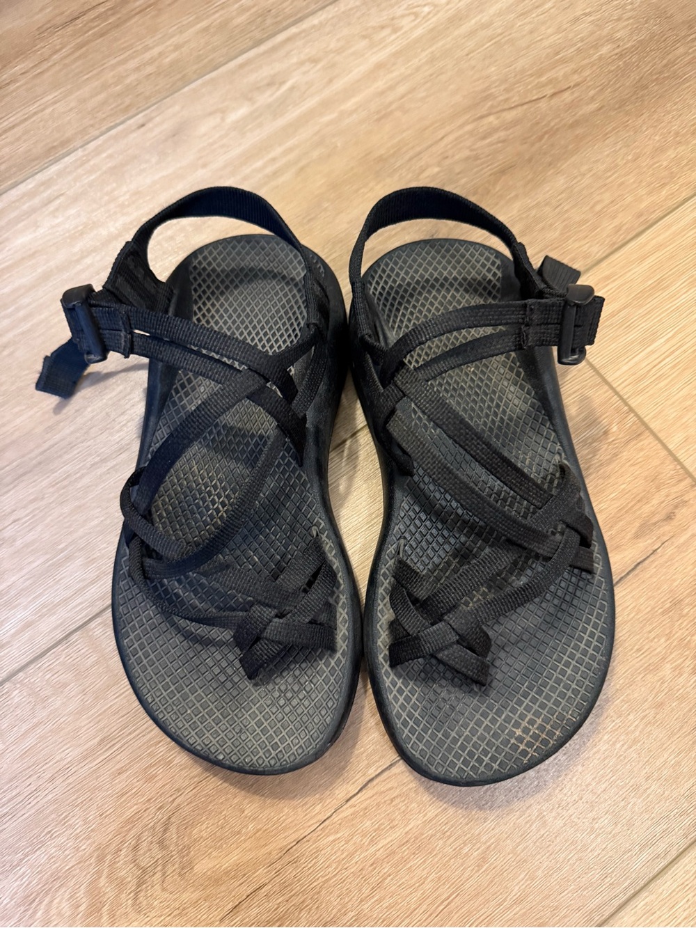 Chaco Women’s Black Strappy Sport Sandals